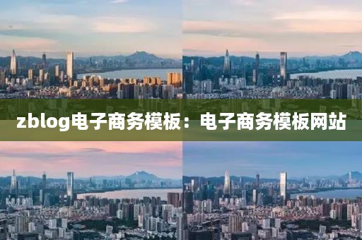 zblog电子商务模板：电子商务模板网站